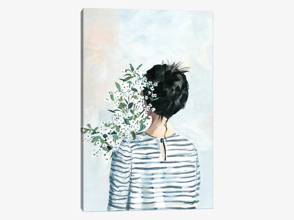Girl With Bouquet by Cathi Mingus 1-piece Art Print
