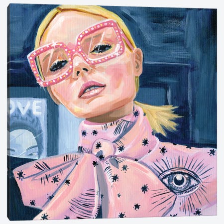 Pink Sparkle Canvas Print #CMX50} by Cathi Mingus Canvas Print
