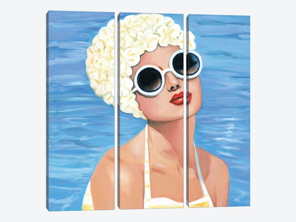 Vintage Swim by Cathi Mingus 3-piece Art Print