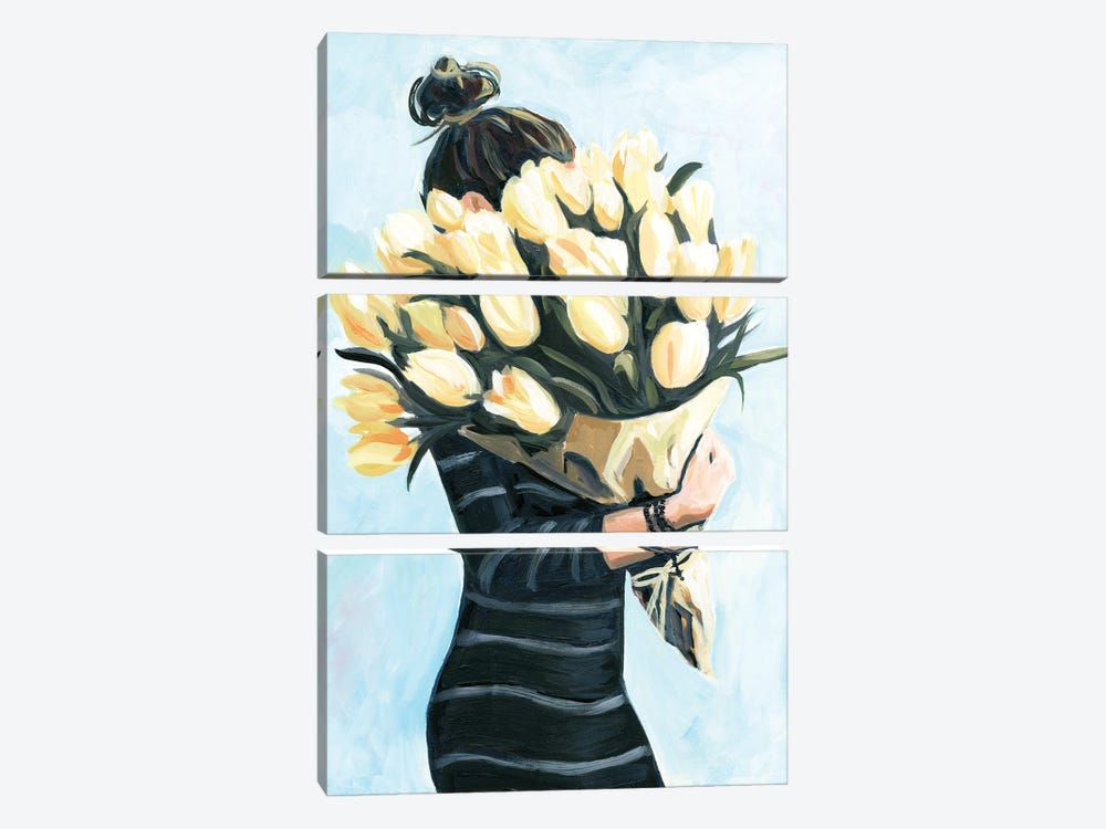 Farmer's Market Flowers by Cathi Mingus 3-piece Canvas Wall Art
