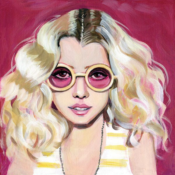 Cathi Mingus: Seventies Girl With Sunglasses by Cathi Mingus