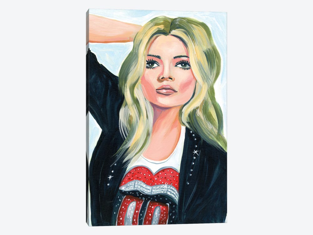 Kate Moss by Cathi Mingus 1-piece Canvas Wall Art