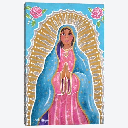 Guadalupe Of The Light Canvas Print #CMY100} by Candy Mayer Canvas Wall Art