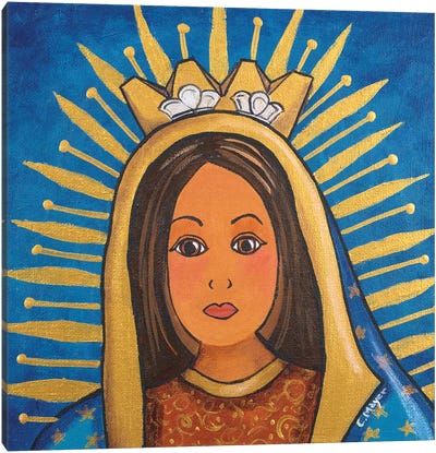Guadalupe Portrait Canvas Art Print - Latin Décor