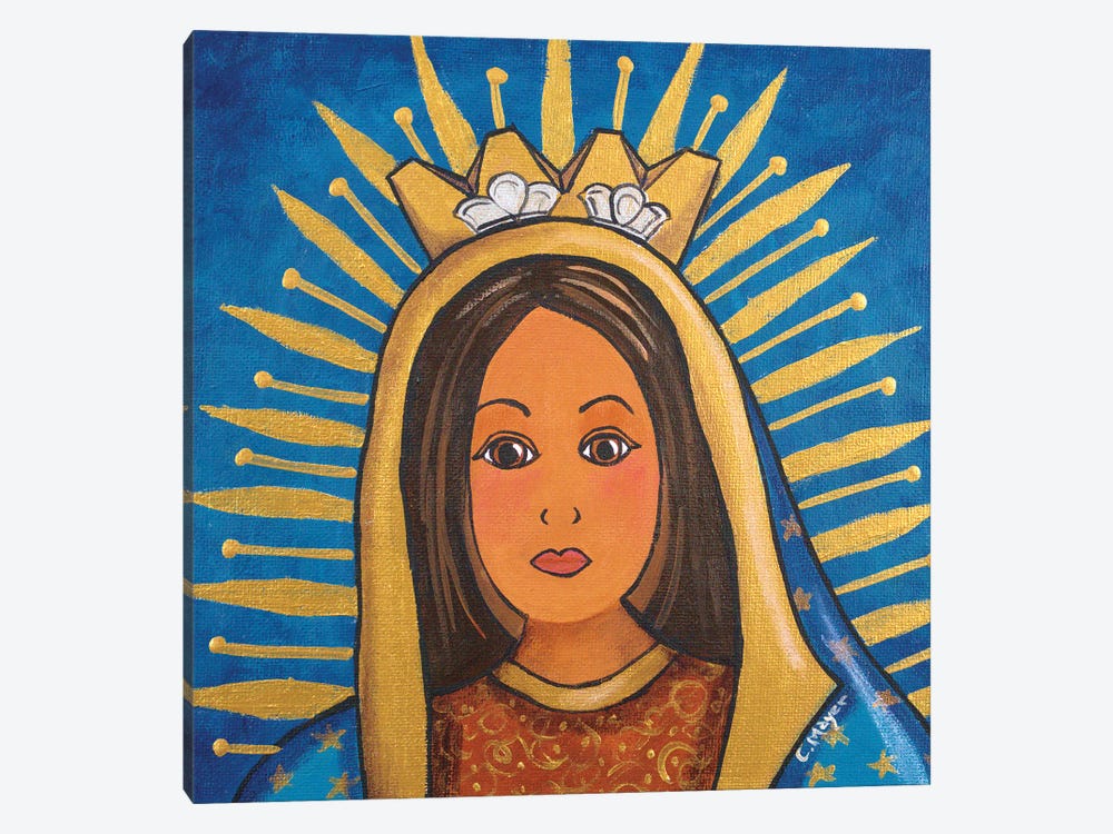 Guadalupe Portrait by Candy Mayer 1-piece Canvas Art Print