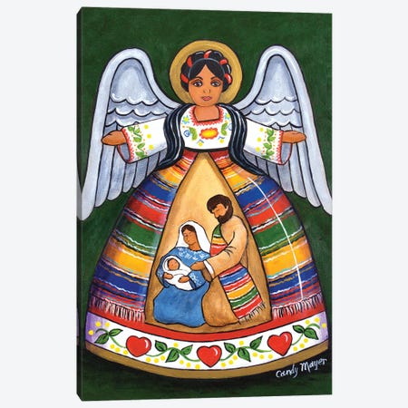 Nativity Angel Canvas Print #CMY104} by Candy Mayer Art Print