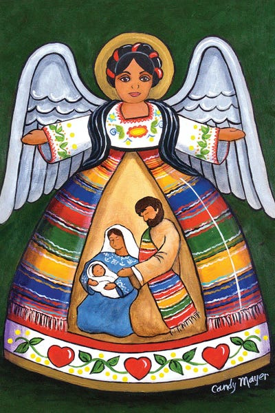 Latin Décor: Nativity Angel by Candy Mayer