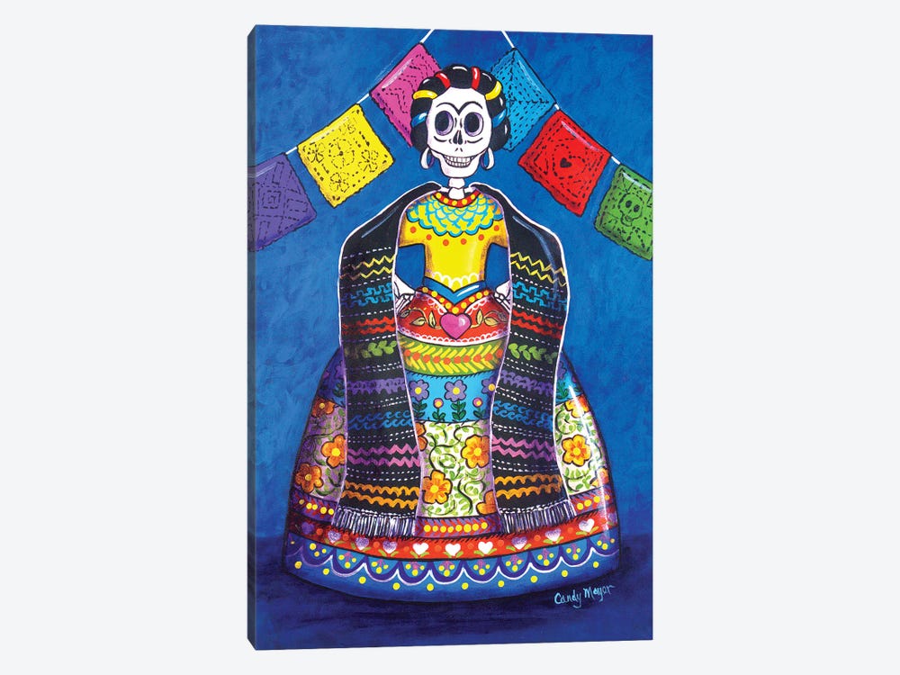 Papel Picado Frida by Candy Mayer 1-piece Art Print