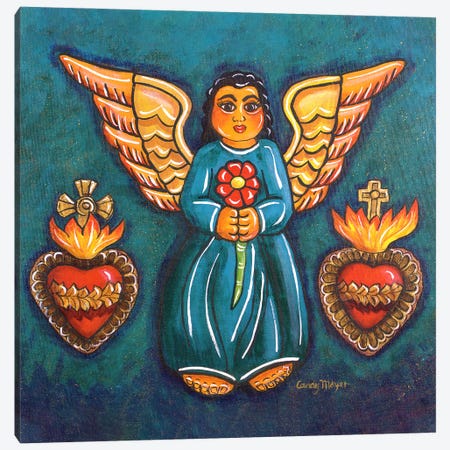 Sacred Hearts Angel Canvas Print #CMY107} by Candy Mayer Canvas Art Print