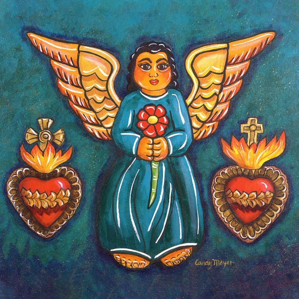 Latin Décor: Sacred Hearts Angel by Candy Mayer