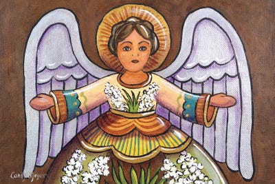 Southwest Angel With Yuccas by Candy Mayer art print