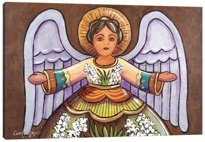 Southwest Angel With Yuccas Canvas Art Print - Latin Décor
