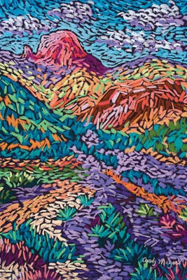 Colorful Mountains Canvas Print by Candy Mayer | iCanvas