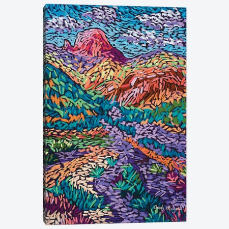 Colorful Mountains Canvas Print #CMY10} by Candy Mayer Canvas Artwork