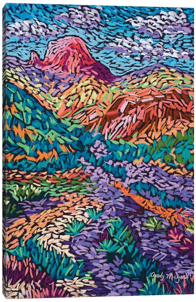 Colorful Mountains Canvas Art Print - Candy Mayer
