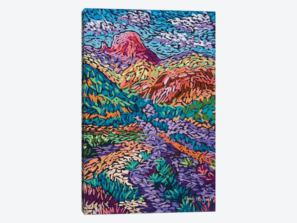 Colorful Mountains by Candy Mayer 1-piece Canvas Wall Art