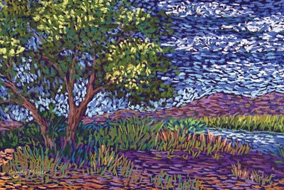 Shade Along The River by Candy Mayer canvas print