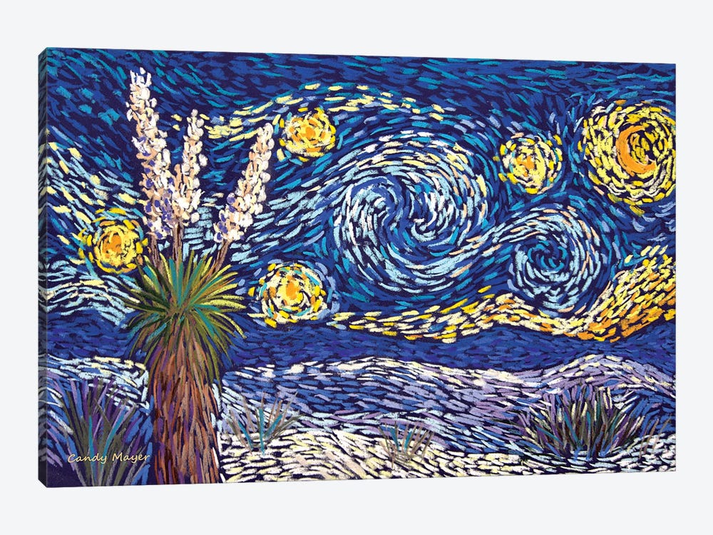 Starry Night At White Sands by Candy Mayer 1-piece Canvas Art Print