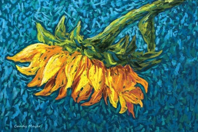 Lazy Sunflower by Candy Mayer framed wall art