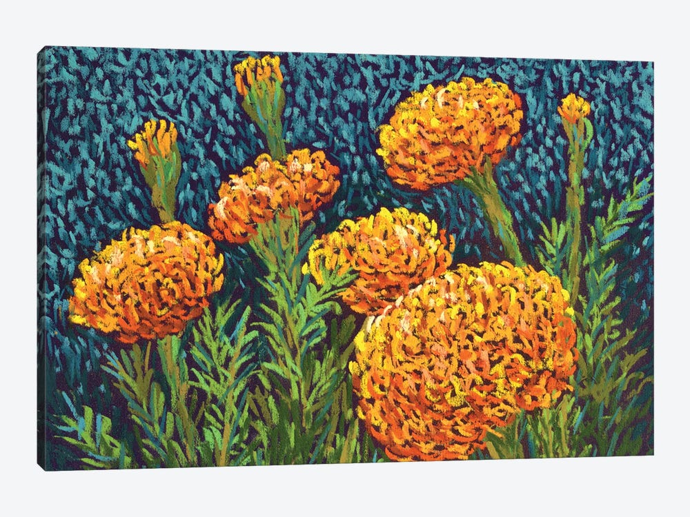 Marigolds by Candy Mayer 1-piece Art Print