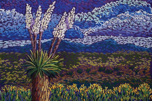 Indigo: Desert Yuccas by Candy Mayer