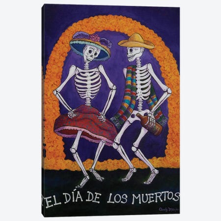 Dia De Los Muertos Canvas Print #CMY16} by Candy Mayer Art Print