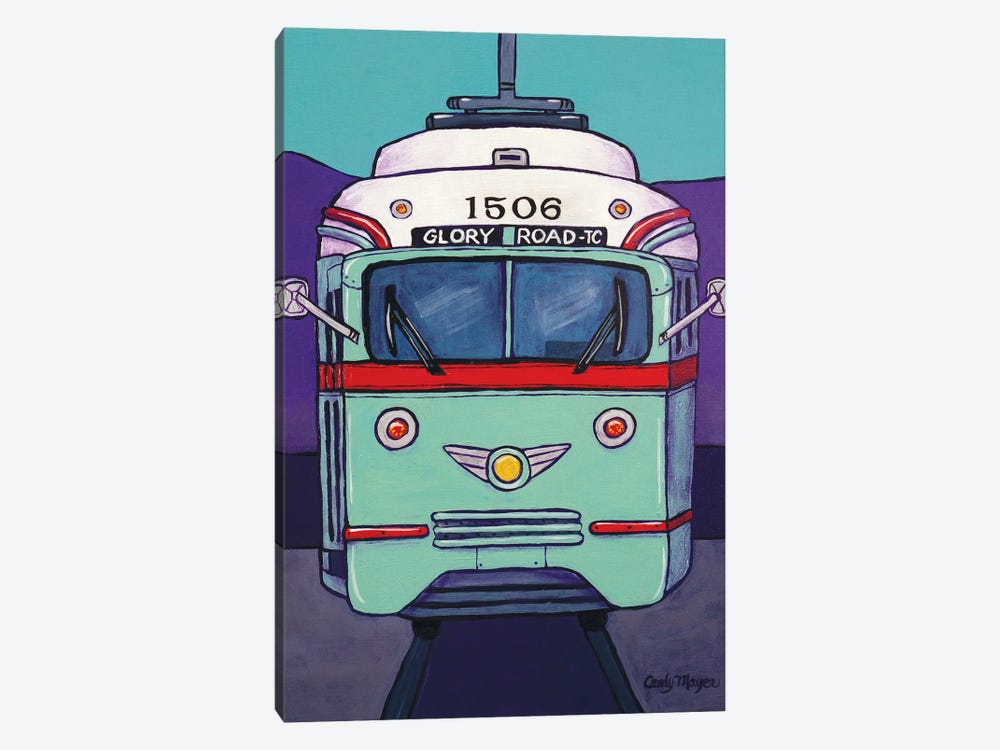 El Paso Streetcar by Candy Mayer 1-piece Canvas Print