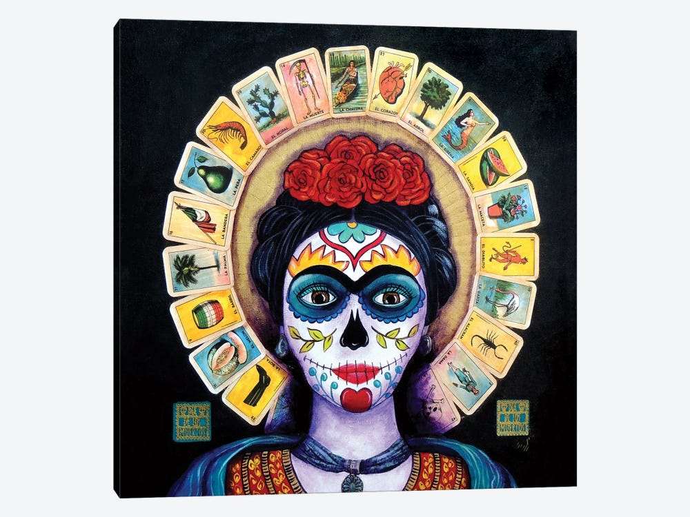 Frida Loteria by Candy Mayer 1-piece Canvas Artwork