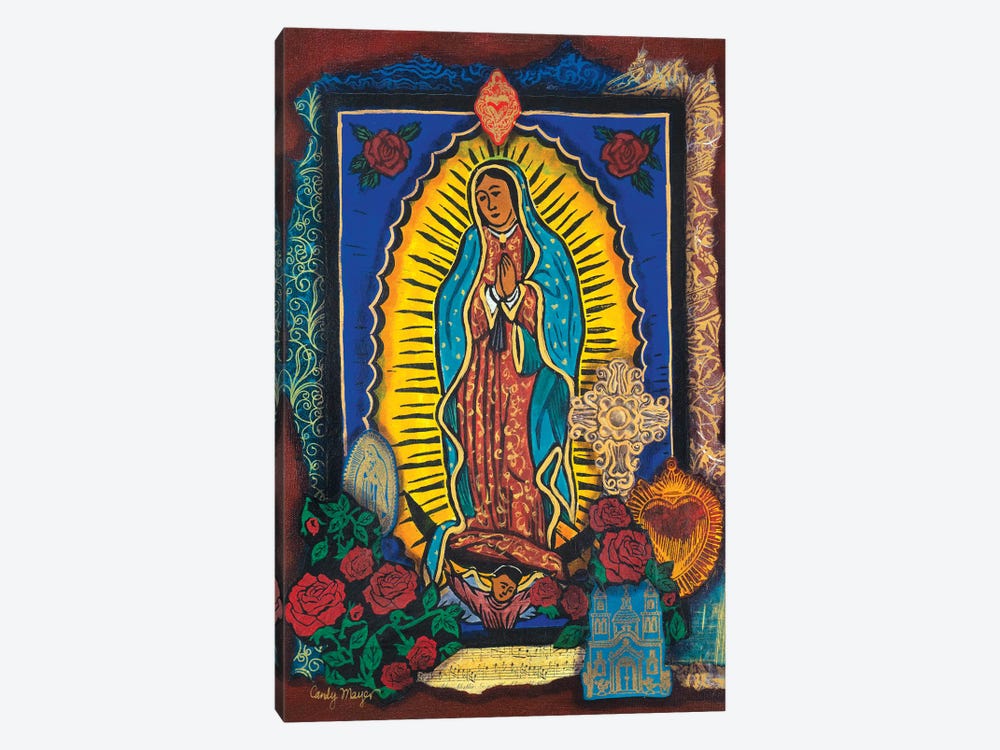 Guadalupe Collage by Candy Mayer 1-piece Canvas Wall Art