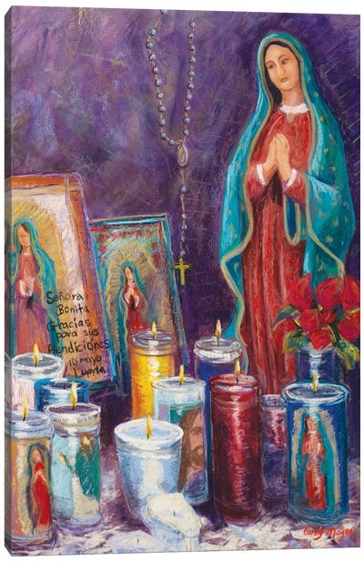 Guadalupe Shrine Canvas Art Print - Religious Figure Art