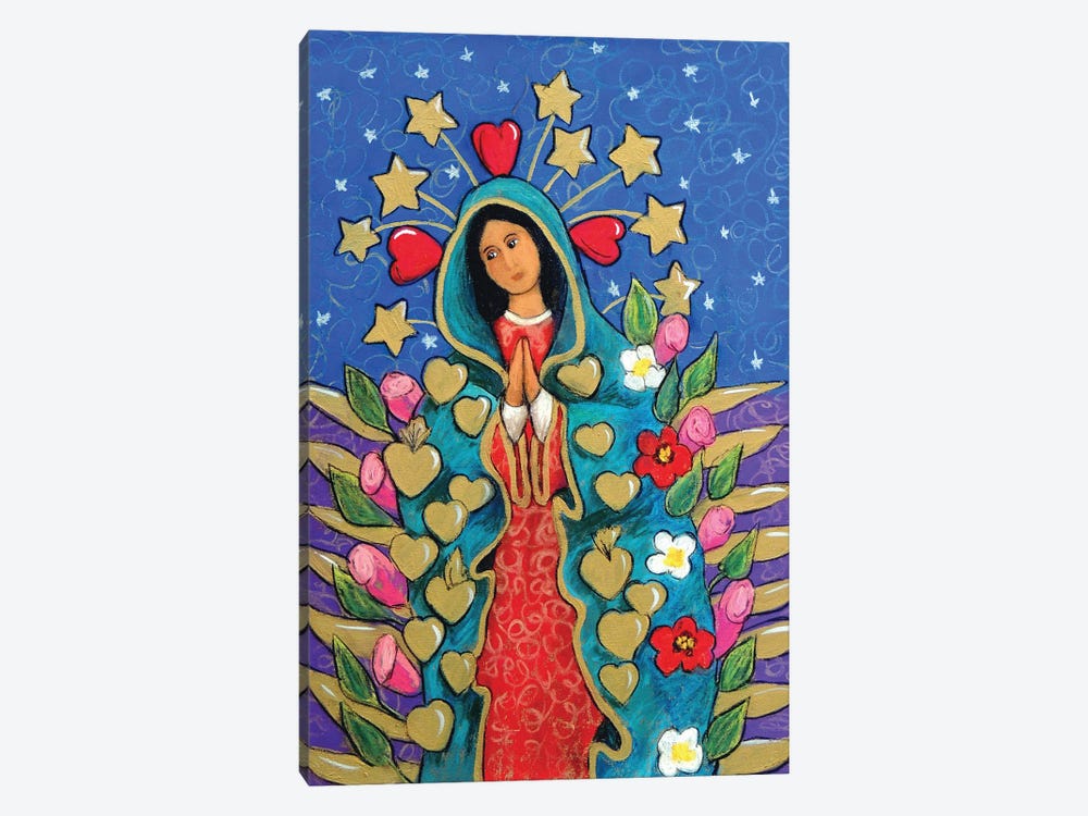 Guadalupe With Stars by Candy Mayer 1-piece Canvas Wall Art
