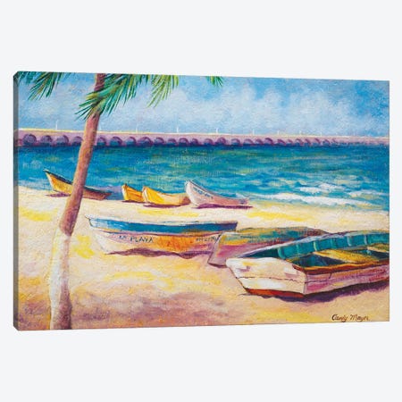 Mexican Beach Canvas Print #CMY35} by Candy Mayer Canvas Art Print