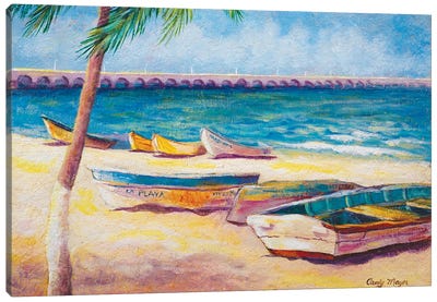 Mexican Beach Canvas Art Print - Candy Mayer