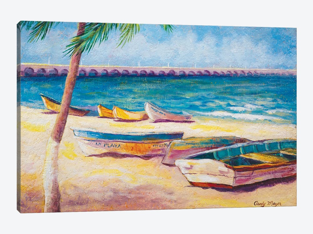 Mexican Beach 1-piece Canvas Art Print