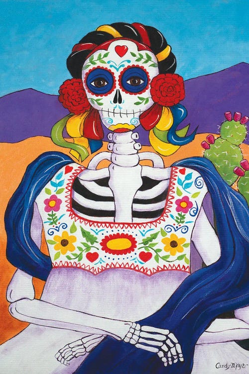 Mexican Mona Lisa by Candy Mayer wall art