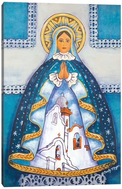 Mission Madonna Canvas Art Print - Mexican Culture