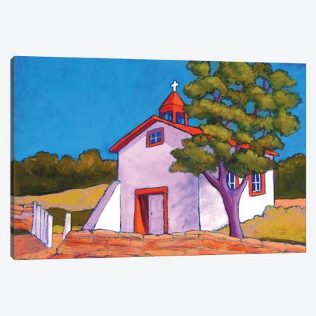 New Mexico Church Canvas Print #CMY43} by Candy Mayer Art Print