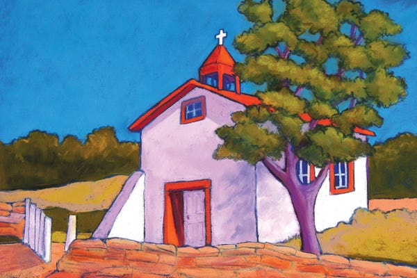 New Mexico: New Mexico Church by Candy Mayer