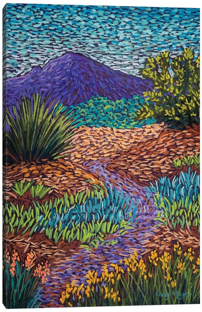 Purple Mountain Path Canvas Art Print - Candy Mayer