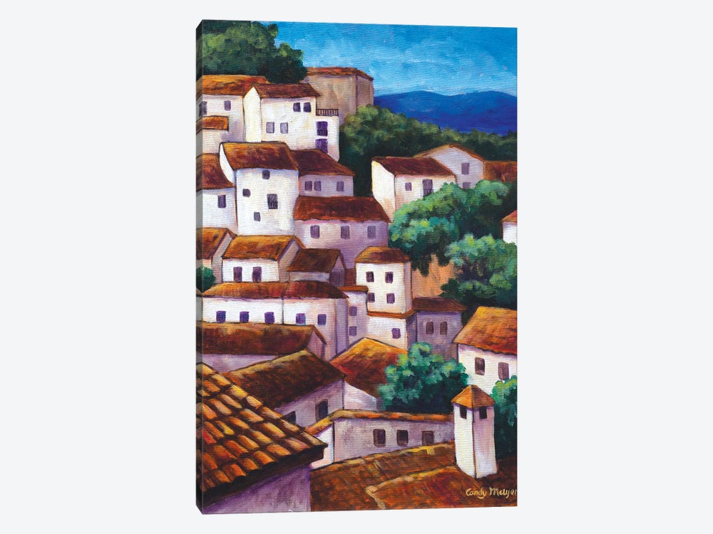 Spanish Village by Candy Mayer 1-piece Canvas Art Print