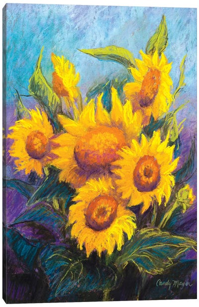 Sunflowers Canvas Art Print - Candy Mayer