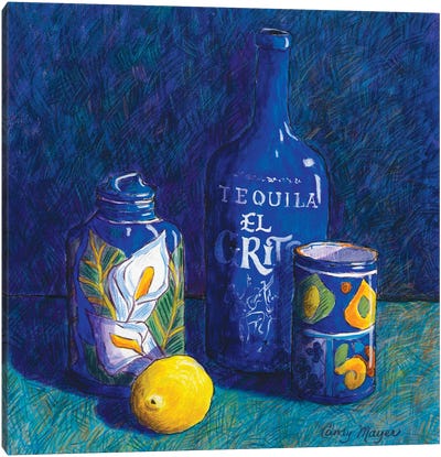 Tequila And Talavera Canvas Art Print - Candy Mayer