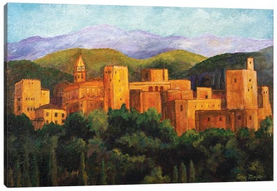 The Alhambra Canvas Art Print - Famous Palaces & Residences