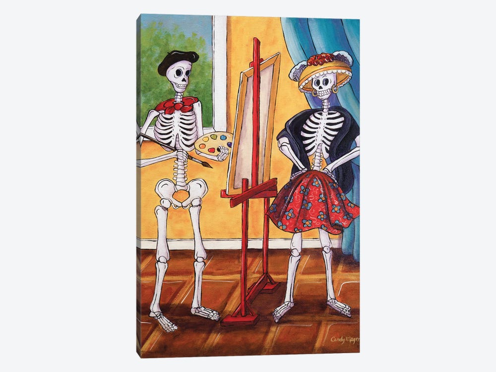 The Artist And The Model by Candy Mayer 1-piece Canvas Artwork