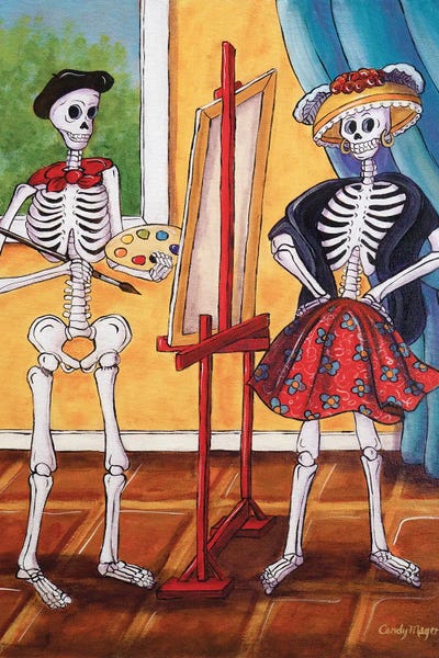 Skeletons: The Artist And The Model by Candy Mayer