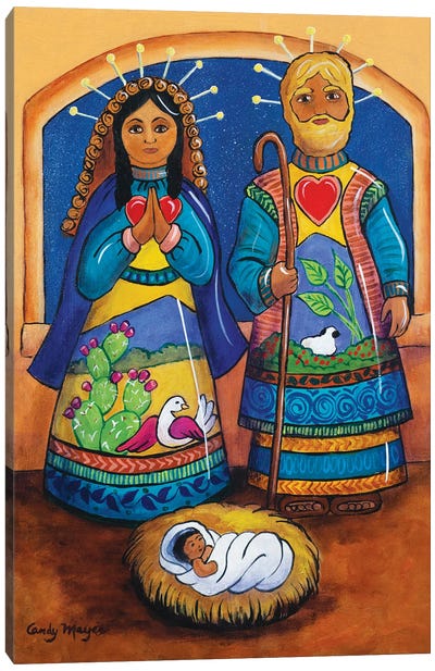 The Holy Family Canvas Art Print - Candy Mayer