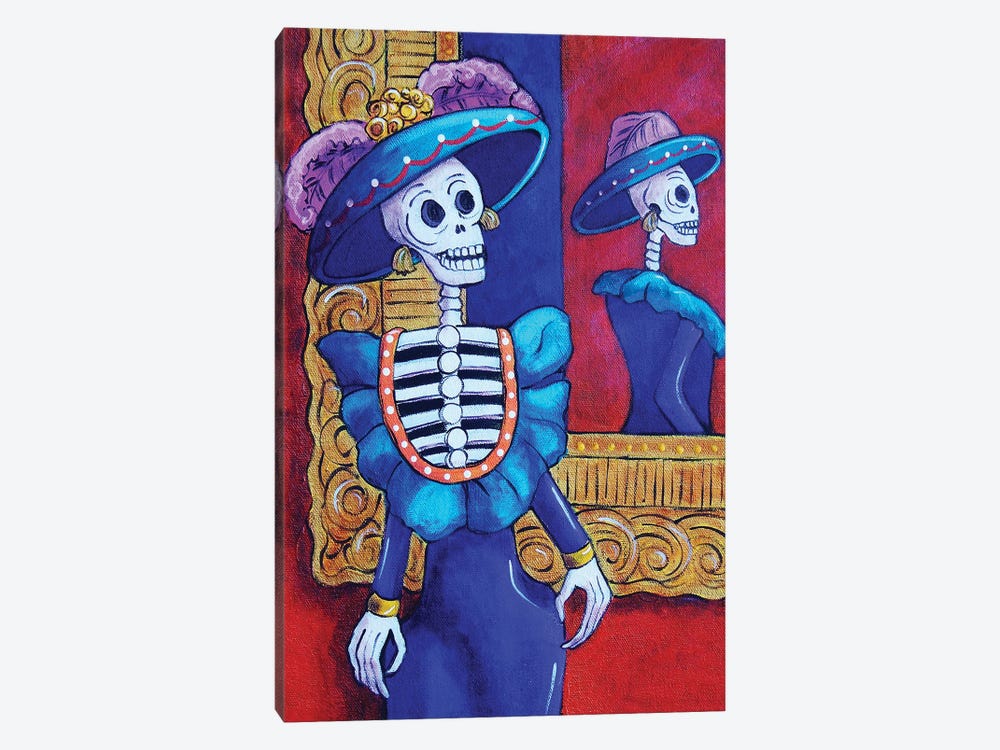 Catrina In The Mirror by Candy Mayer 1-piece Art Print
