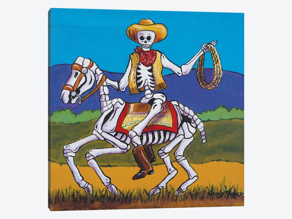 Western Cowboy by Candy Mayer 1-piece Canvas Artwork
