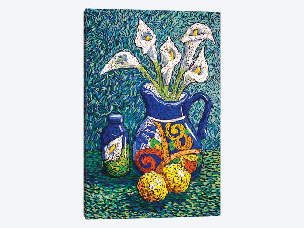 Talavera And Lilies by Candy Mayer 1-piece Canvas Artwork