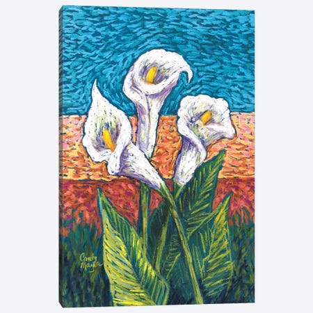Calla Lilies in Pastel Canvas Print #CMY88} by Candy Mayer Canvas Print